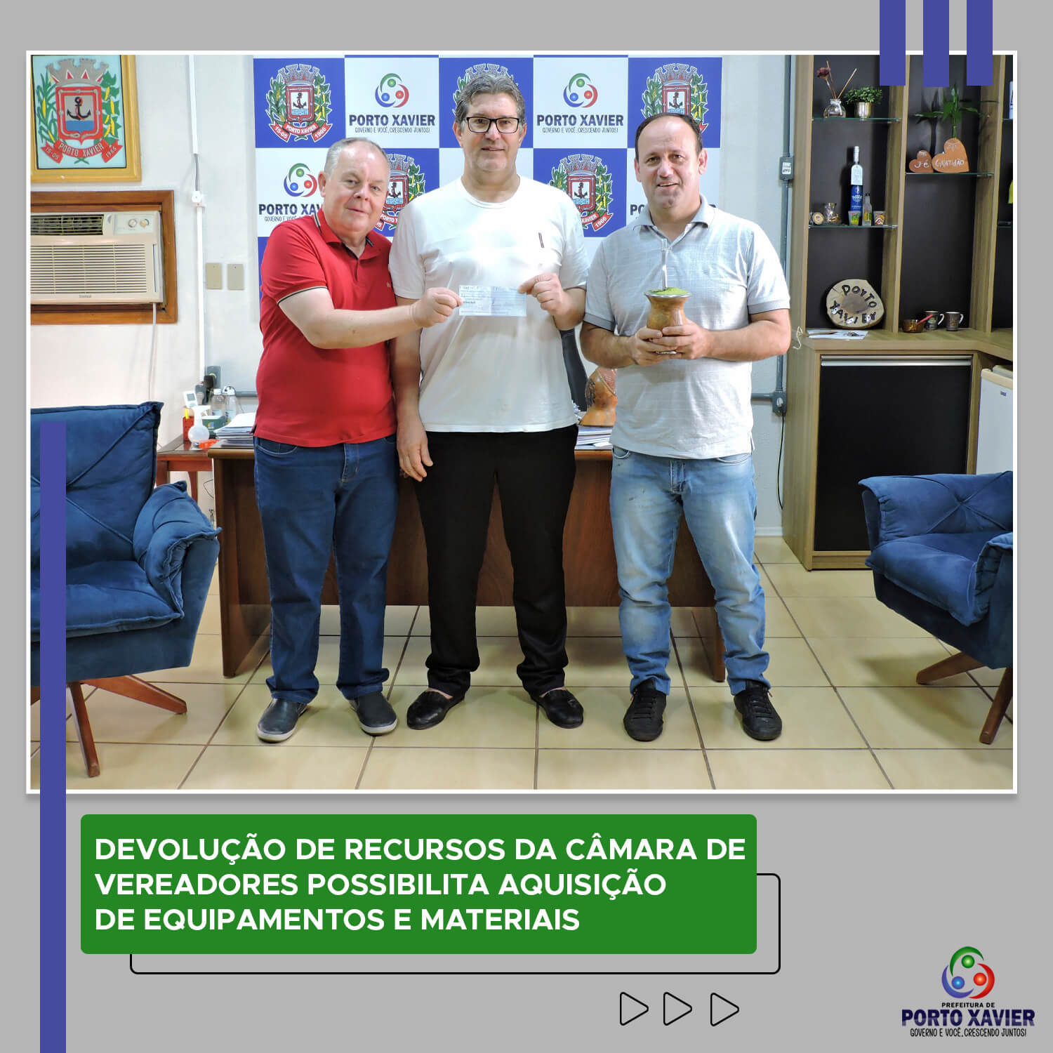 DEVOLUÇÃO DE RECURSOS DA CÂMARA DE VEREADORES VIABILIZA AQUISIÇÃO DE EQUIPAMENTOS E MATERIAIS