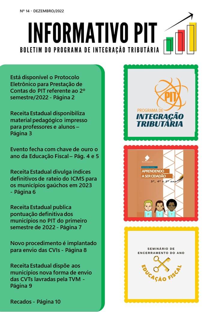INFORMATIVO PIT Nº 14/DEZEMBRO 2022