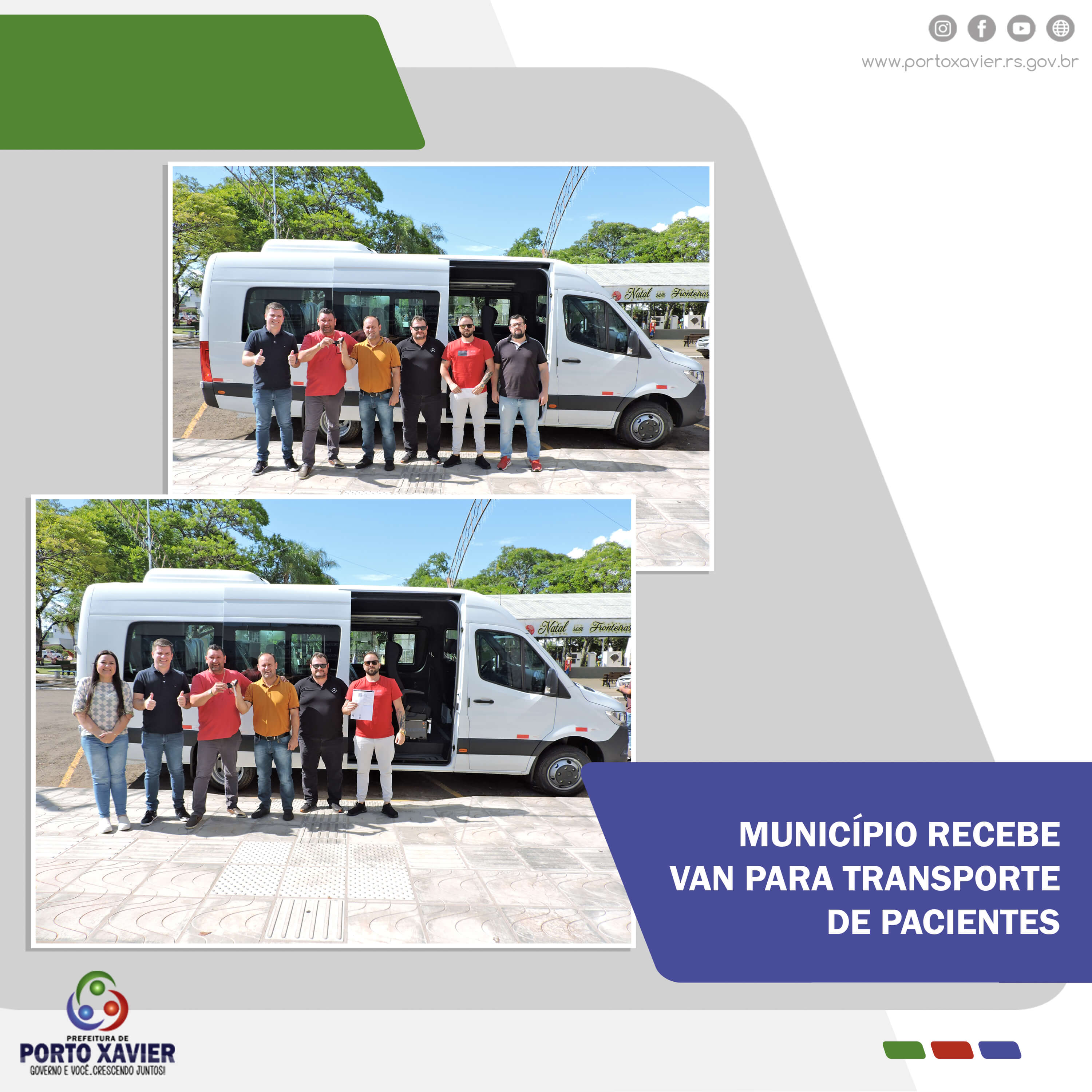 MUNICÍPIO RECEBE VAN PARA TRANSPORTE DE PACIENTES