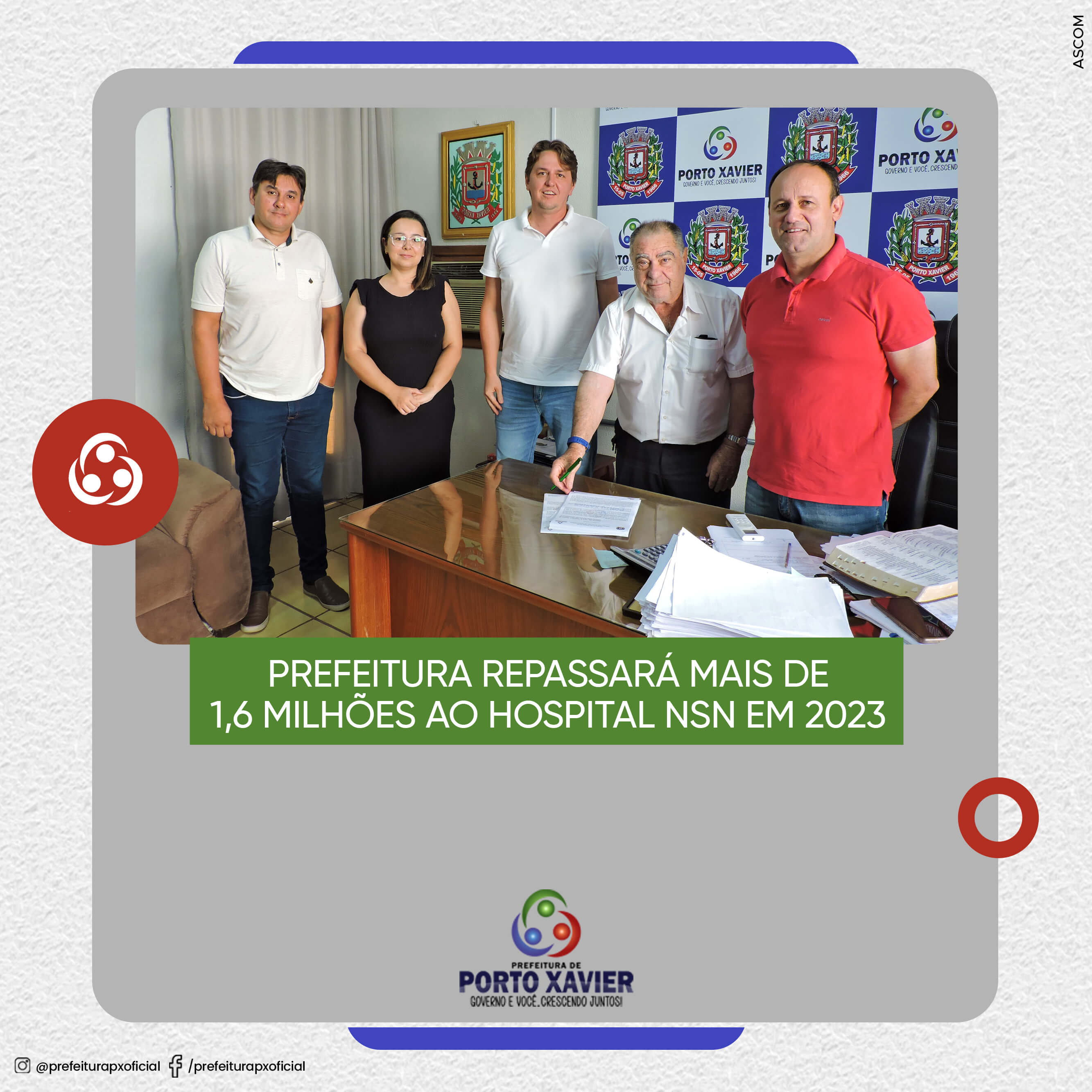 PREFEITURA REPASSARÁ MAIS DE 1,6 MILHÕES AO HOSPITAL NSN EM 2023