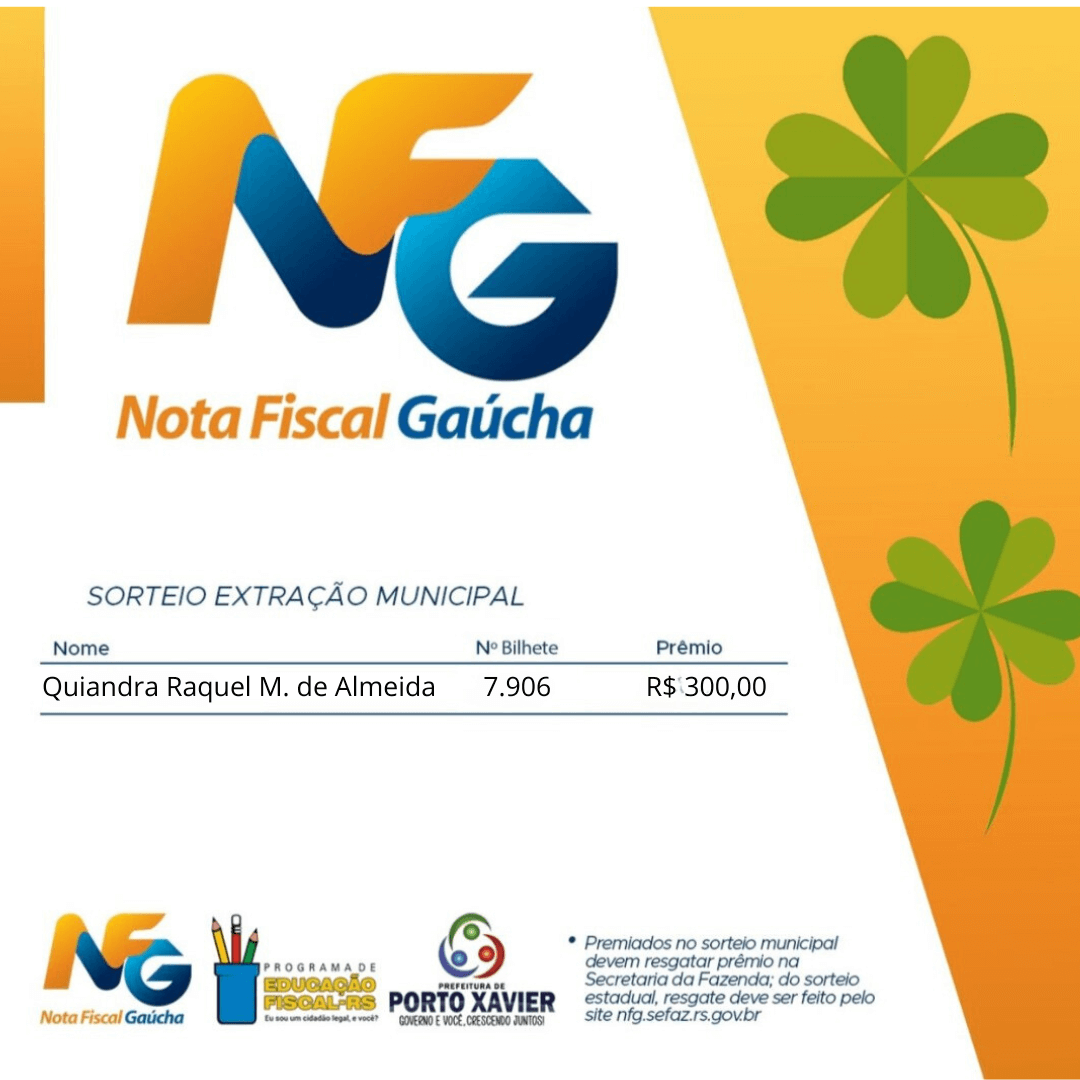 <p>REALIZADO SORTEIO NOTA FISCAL GA&Uacute;CHA DO M&Ecirc;S DE JUNHO</p>