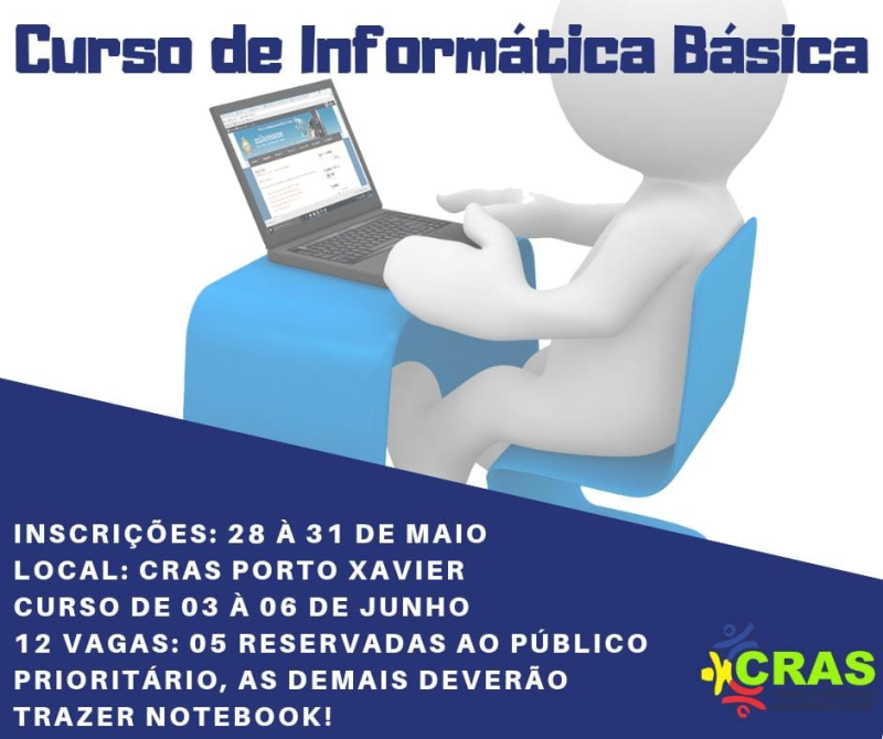 INSCRIÇÕES PARA CURSO DE INFORMÁTICA BÁSICA