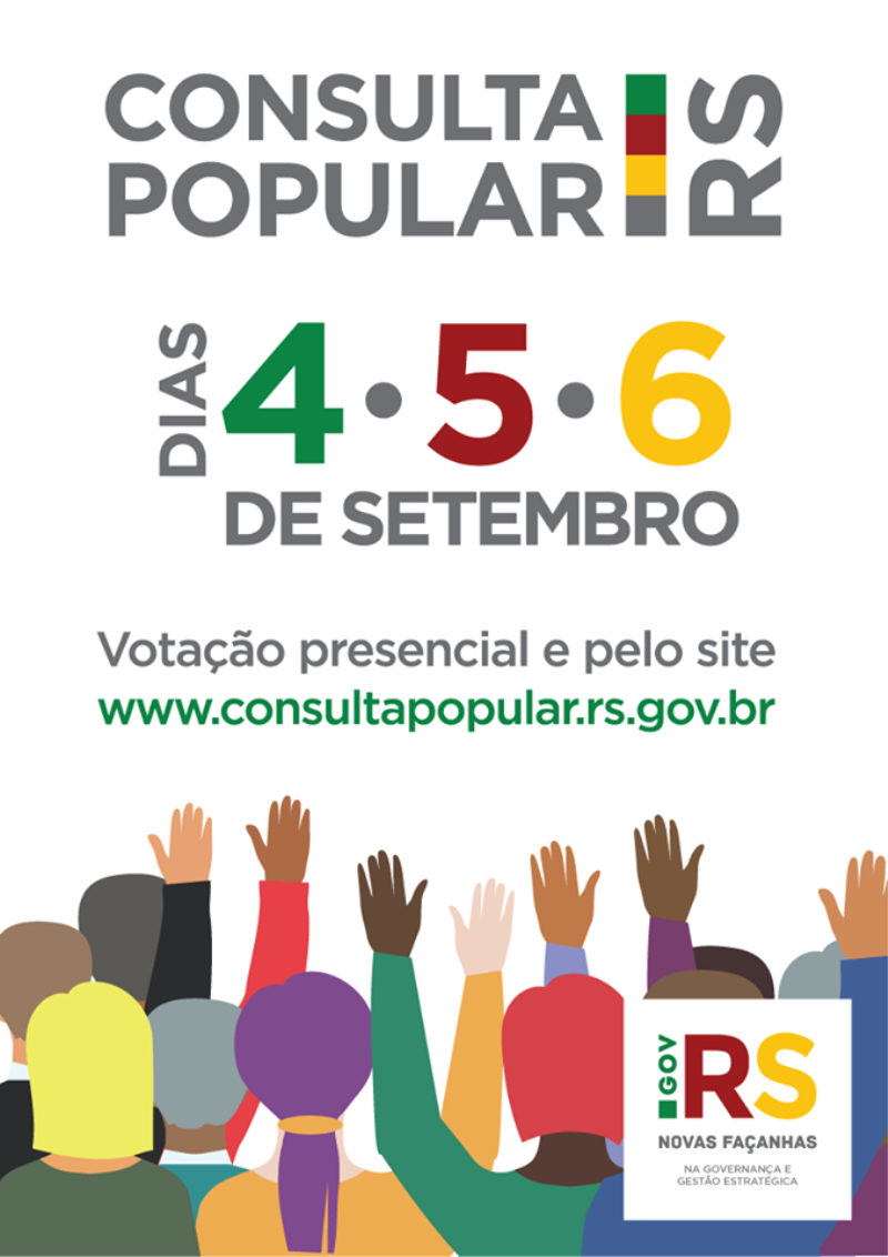 CONSULTA POPULAR ACONTECERÁ ENTRE 04 E 06 DE SETEMBRO