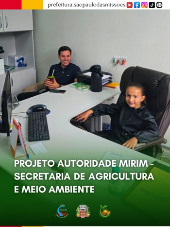 <p>PROJETO AUTIRIDADE MIRIM - SECRETARIA DE AGRICULTURA E MEIO AMBIENTE</p>