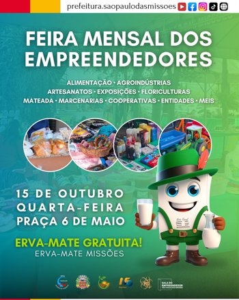 <p>FEIRA MENSAL DE OUTUBRO DOS EMPREENDEDORES PAULISTANOS</p>