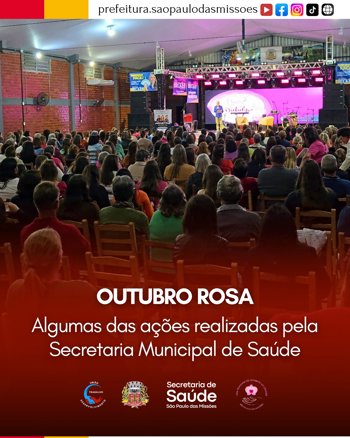 <p>Outubro Rosa 2025: algumas das a&ccedil;&otilde;es realizadas pela Secretaria Municipal de Sa&uacute;de</p>