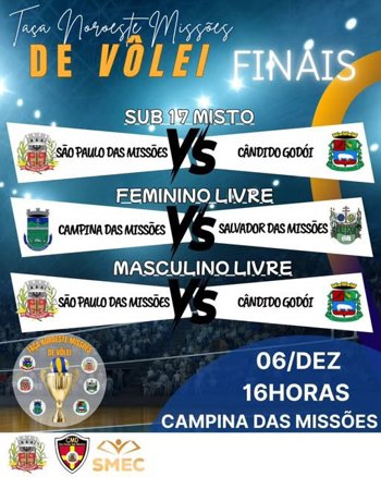 <p>FINAL DA TA&Ccedil;A NOROESTE MISS&Otilde;ES DE V&Ocirc;LEI</p>