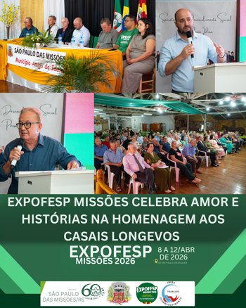 <span style="font-size: 12pt;">EXPOFESP MISS&Otilde;ES CELEBRA AMOR E HIST&Oacute;RIAS NA HOMENAGEM AOS CASAIS LONGEVOS</span>