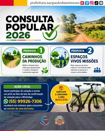 <span style="font-size: 12pt;">VOTE, PARTICIPE E CONCORRA A UMA BICICLETA!</span>