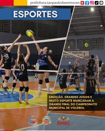 <span style="font-size: 12pt;">A GRANDE FINAL DO CAMPEONATO MUNICIPAL DE VOLEIBOL FOI UM VERDADEIRO ESPET&Aacute;CULO!</span>