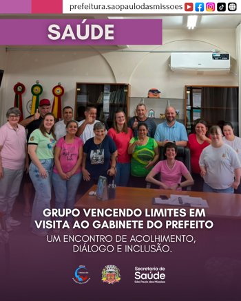 <span style="font-size: 12pt;">INCLUS&Atilde;O E CIDADANIA: GRUPO VENCENDO LIMITES VISITA O GABINETE</span>