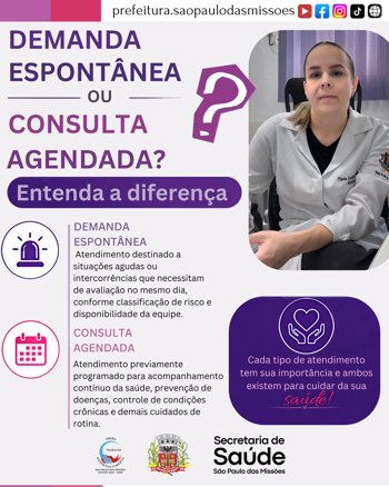 <span style="font-size: 12pt;">DEMANDA ESPONT&Acirc;NEA OU CONSULTA AGENDADA? ENTENDA A DIFEREN&Ccedil;A</span>