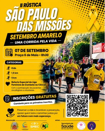 <span style="font-size: 12pt;">EST&Aacute; CHEGANDO A HORA DA II R&Uacute;STICA S&Atilde;O PAULO DAS MISS&Otilde;ES!</span>