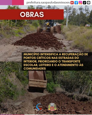 <span style="font-size: 12pt;">RECUPERA&Ccedil;&Atilde;O DE PONTOS CR&Iacute;TICOS NO INTERIOR</span>
