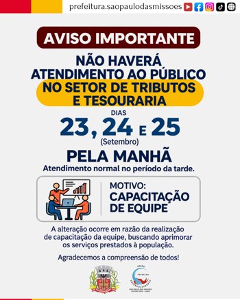 <span style="font-size: 12pt;">AVISO IMPORTANTE</span>