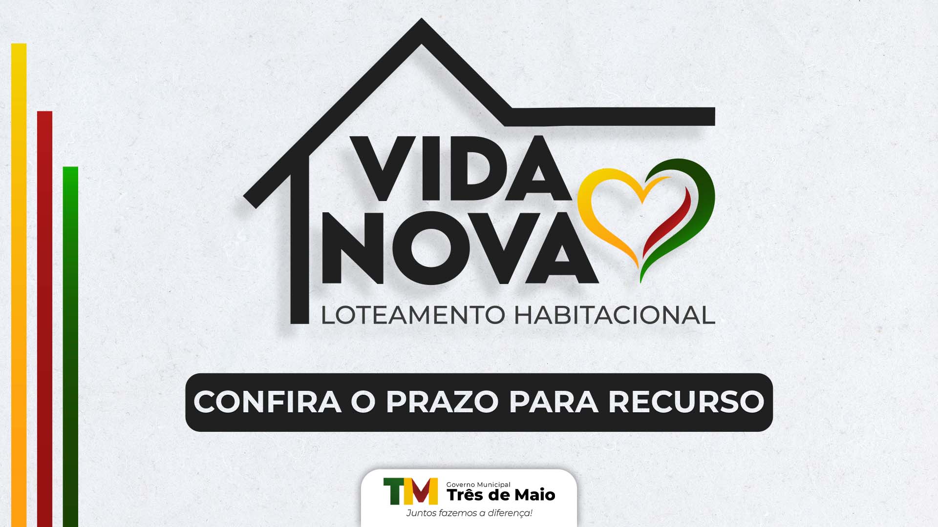 <p>PRAZO PARA ENTREGA DE RECURSOS DO LOTEAMENTO VIDA NOVA ENCERRA NA QUINTA-FEIRA</p>