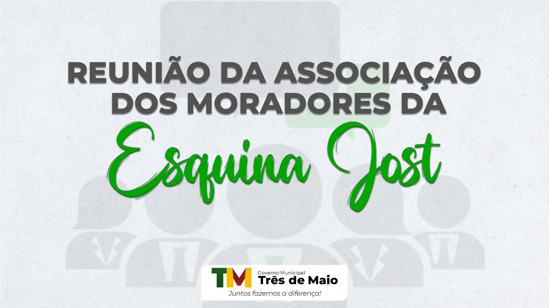 REUNIÃO DA ASSOCIAÇÃO DOS MORADORES DE ESQUINA JOST OCORRE AMANHÃ