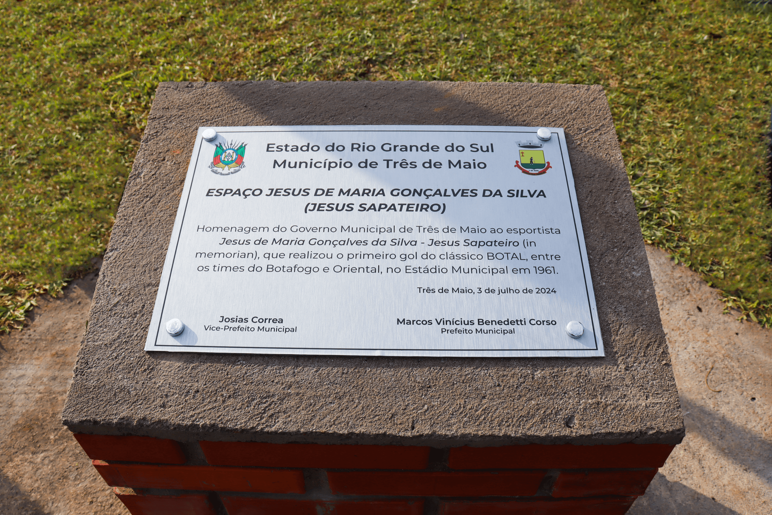 <p>NA TARDE DE ONTEM OCORREU A INAUGURA&Ccedil;&Atilde;O DO ESPA&Ccedil;O JESUS DE MARIA GON&Ccedil;ALVES DA SILVA</p>