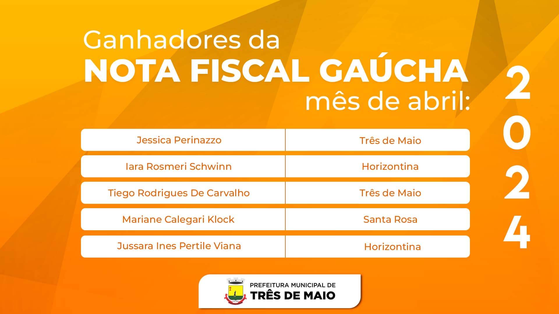 <p>NOTA FISCAL GA&Uacute;CHA REALIZA SORTEIO DO M&Ecirc;S DE ABRIL</p>