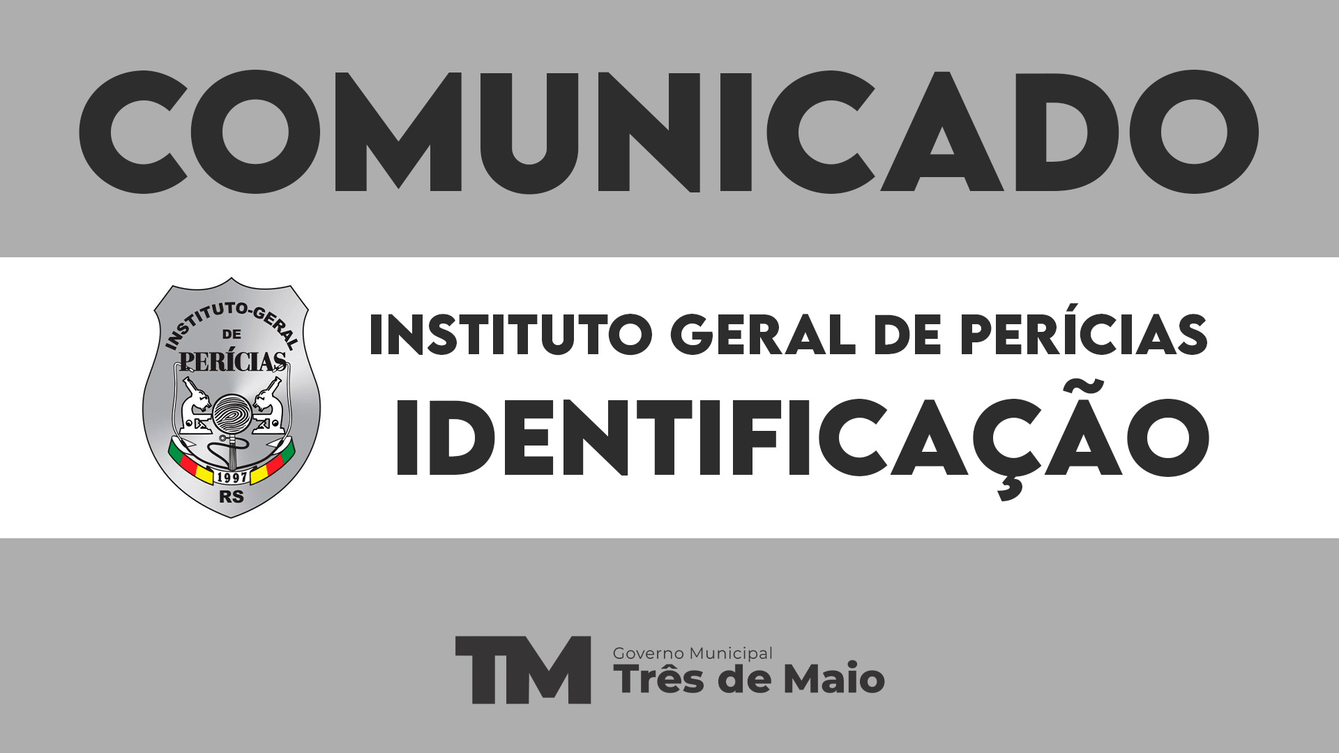 <p>COMUNICADO DO IGP-IDENTIFICA&Ccedil;&Atilde;O</p>