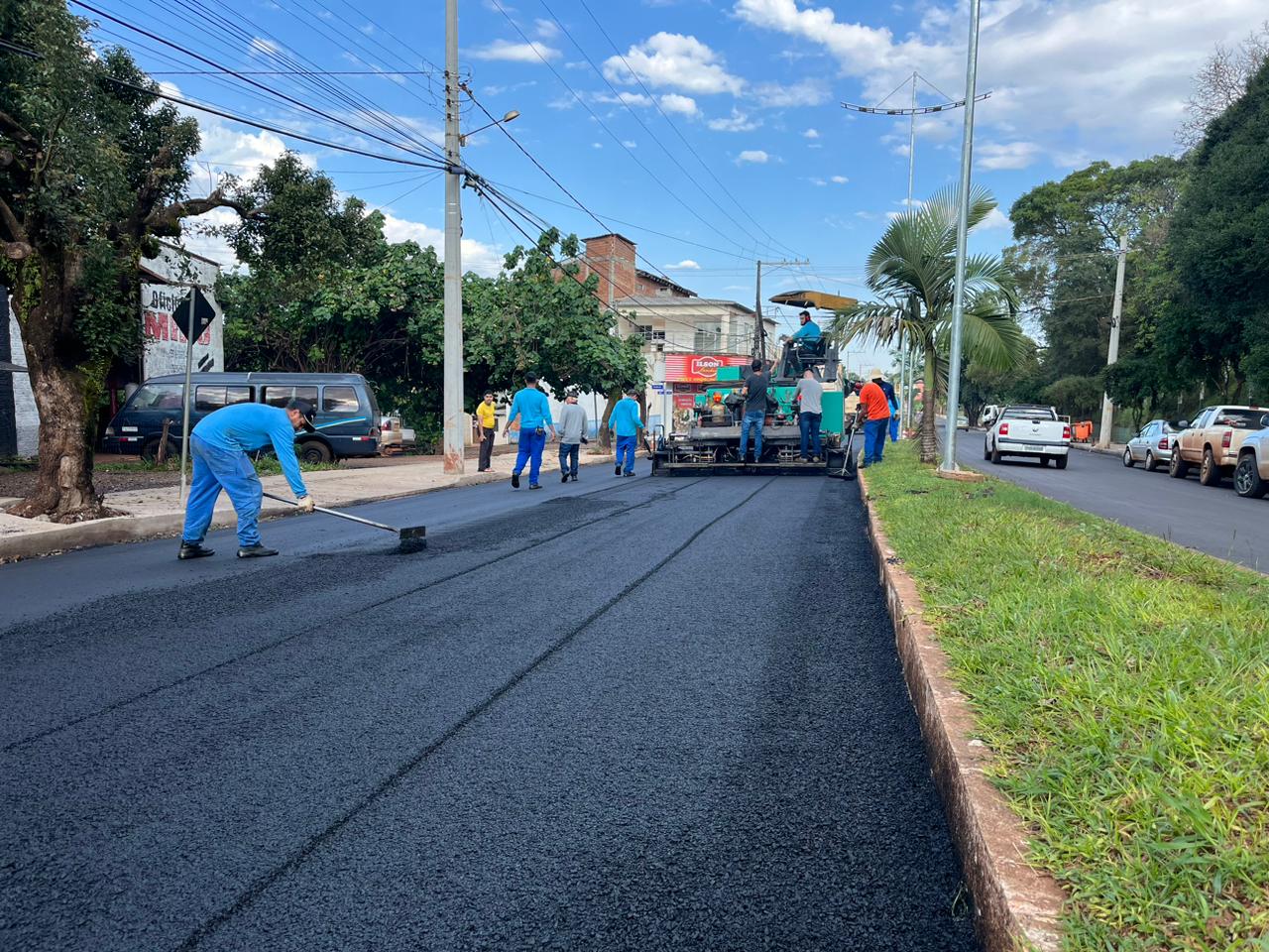 <p>OBRAS NO TRECHO 2 DA AVENIDA SANTA ROSA EST&Atilde;O EM FASE DE CONCLUS&Atilde;O</p>
