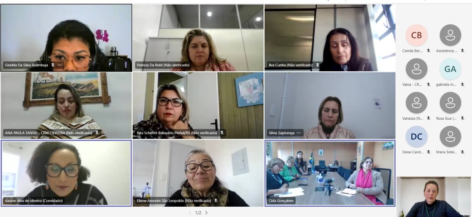 <p>SECRETARIA DE POL&Iacute;TICAS DAS MULHERES PARTICIPOU DE REUNI&Atilde;O COM MINISTRA DAS MULHERES</p>