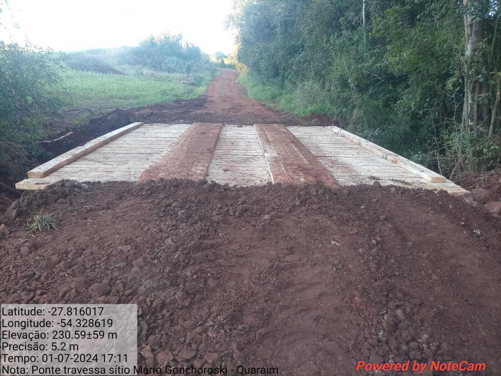 <p>PONTILH&Atilde;O FOI RECUPERADO NO INTERIOR DO MUNIC&Iacute;PIO</p>