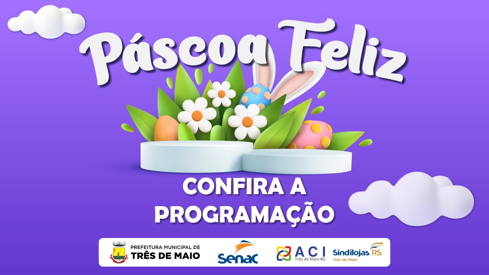 PROGRAMAÇÃO DA PÁSCOA FELIZ 2024 INICIA NO SÁBADO