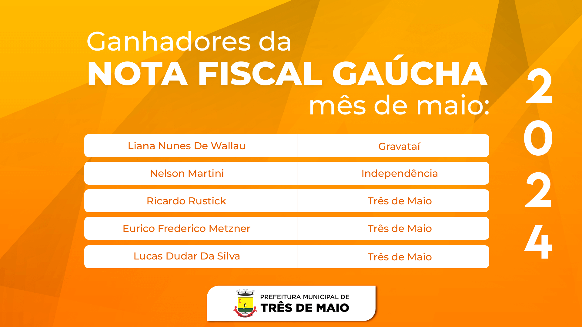 <p>NOTA FISCAL GA&Uacute;CHA REALIZA SORTEIO DO M&Ecirc;S DE MAIO</p>