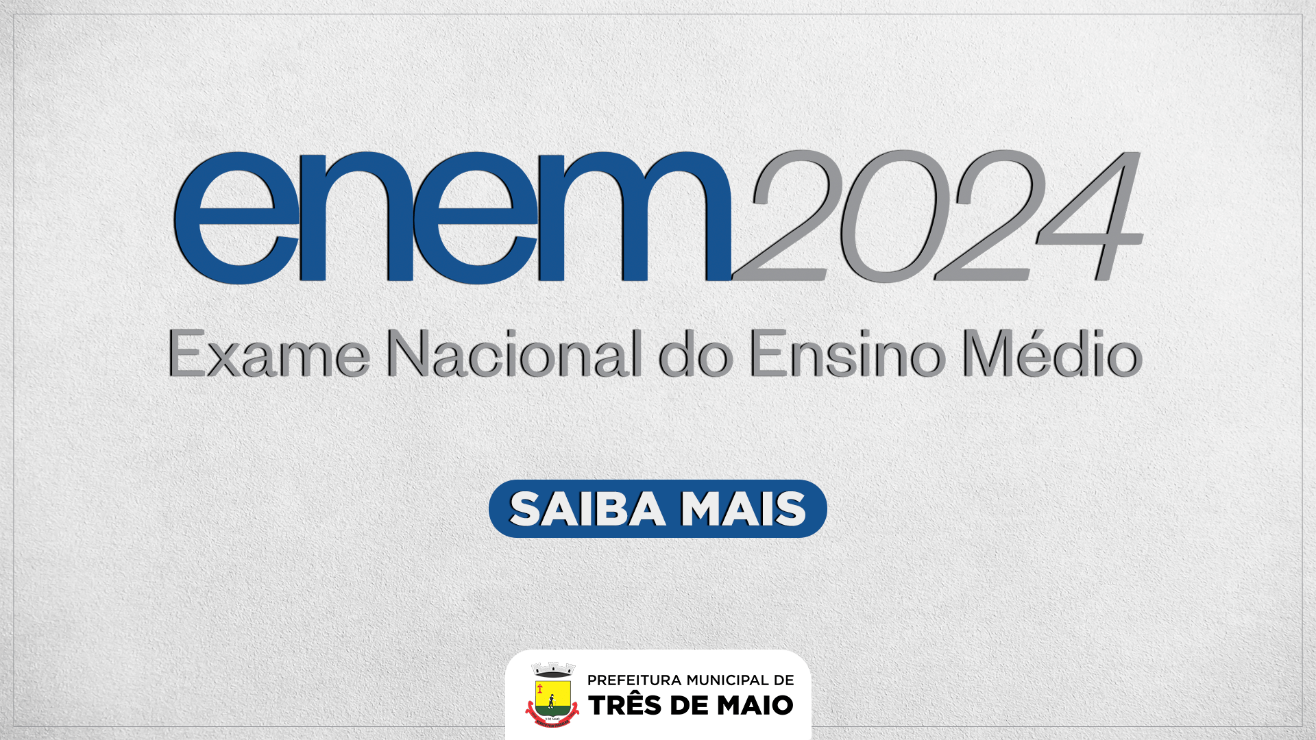 <p>INSCRI&Ccedil;&Otilde;ES PARA O ENEM INICIAM NA PR&Oacute;XIMA SEMANA</p>