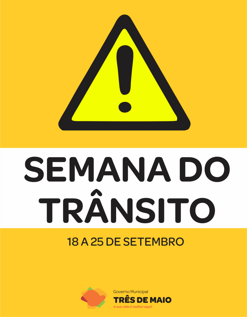 Secretaria de Habitação e Urbanismo e Educação realizará Semana do Trânsito