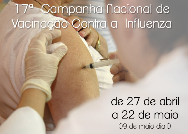VACINAÇÃO CONTRA INFLUENZA INICIA NA SEGUNDA-FEIRA 27