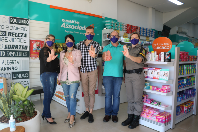 Três de Maio adere a Campanha Máscara Roxa