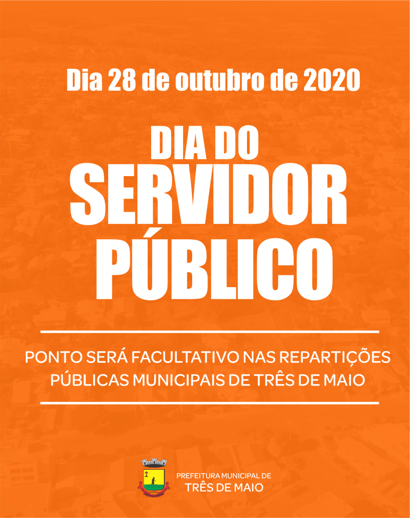 Ponto será facultativo nas repartições públicas municipais no dia 28 de outubro