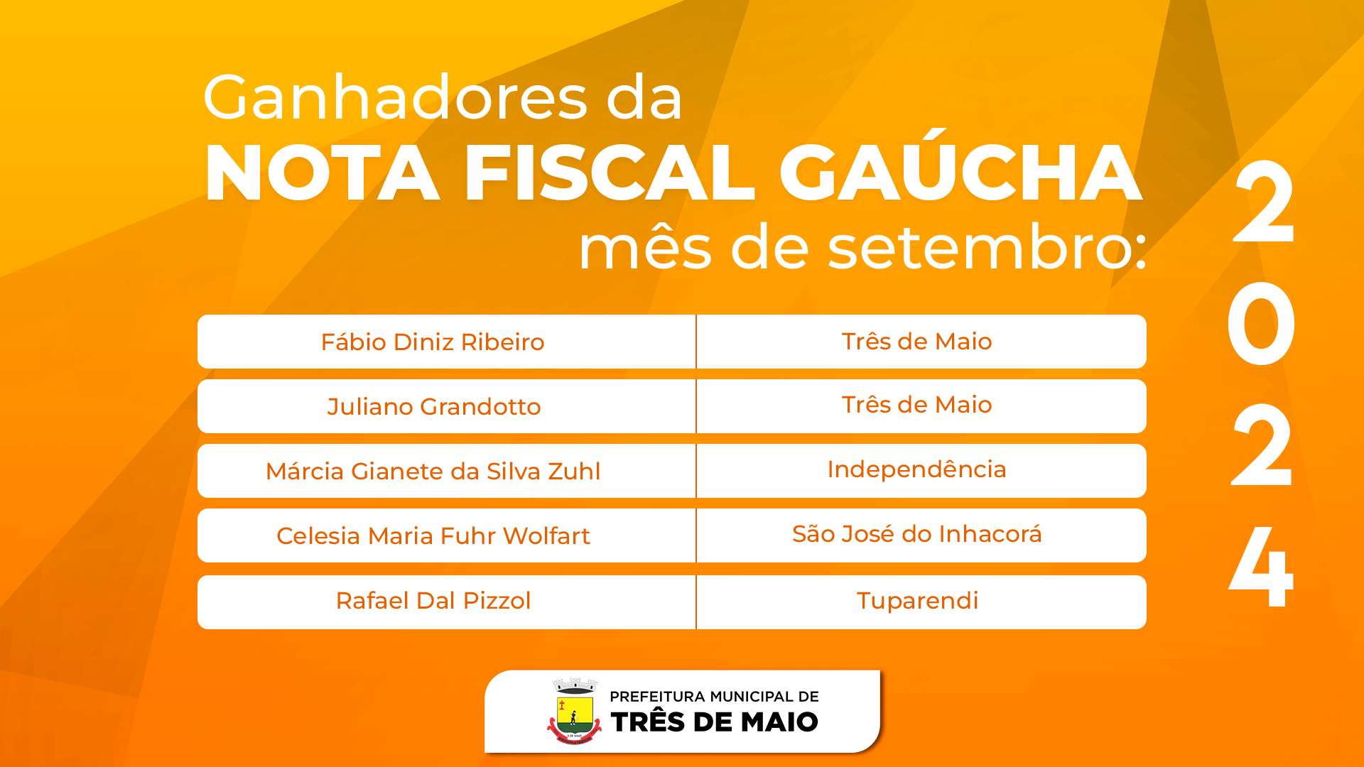 <p>NOTA FISCAL GA&Uacute;CHA REALIZA SORTEIO DO M&Ecirc;S DE SETEMBRO</p>