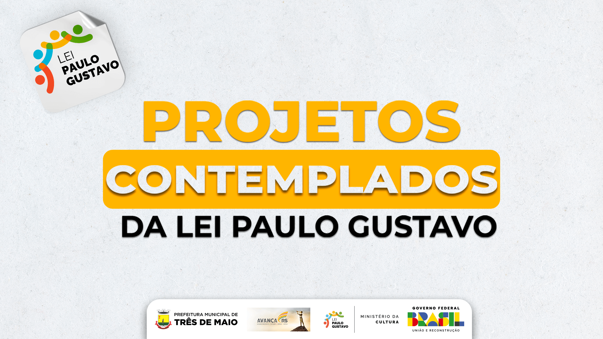<p>PROJETOS AUDIOVISUAIS DE TR&Ecirc;S DE MAIO FORAM CONTEMPLADOS PELA LEI PAULO GUSTAVO</p>