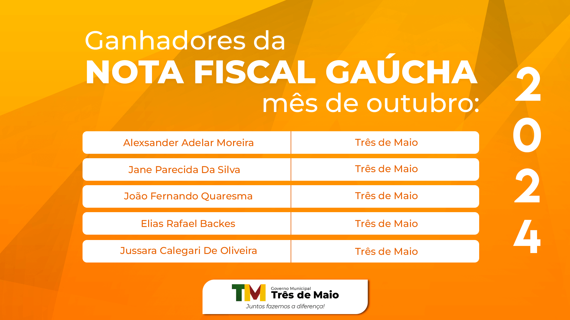 <p>NOTA FISCAL GA&Uacute;CHA REALIZA SORTEIO DO M&Ecirc;S DE OUTUBRO</p>