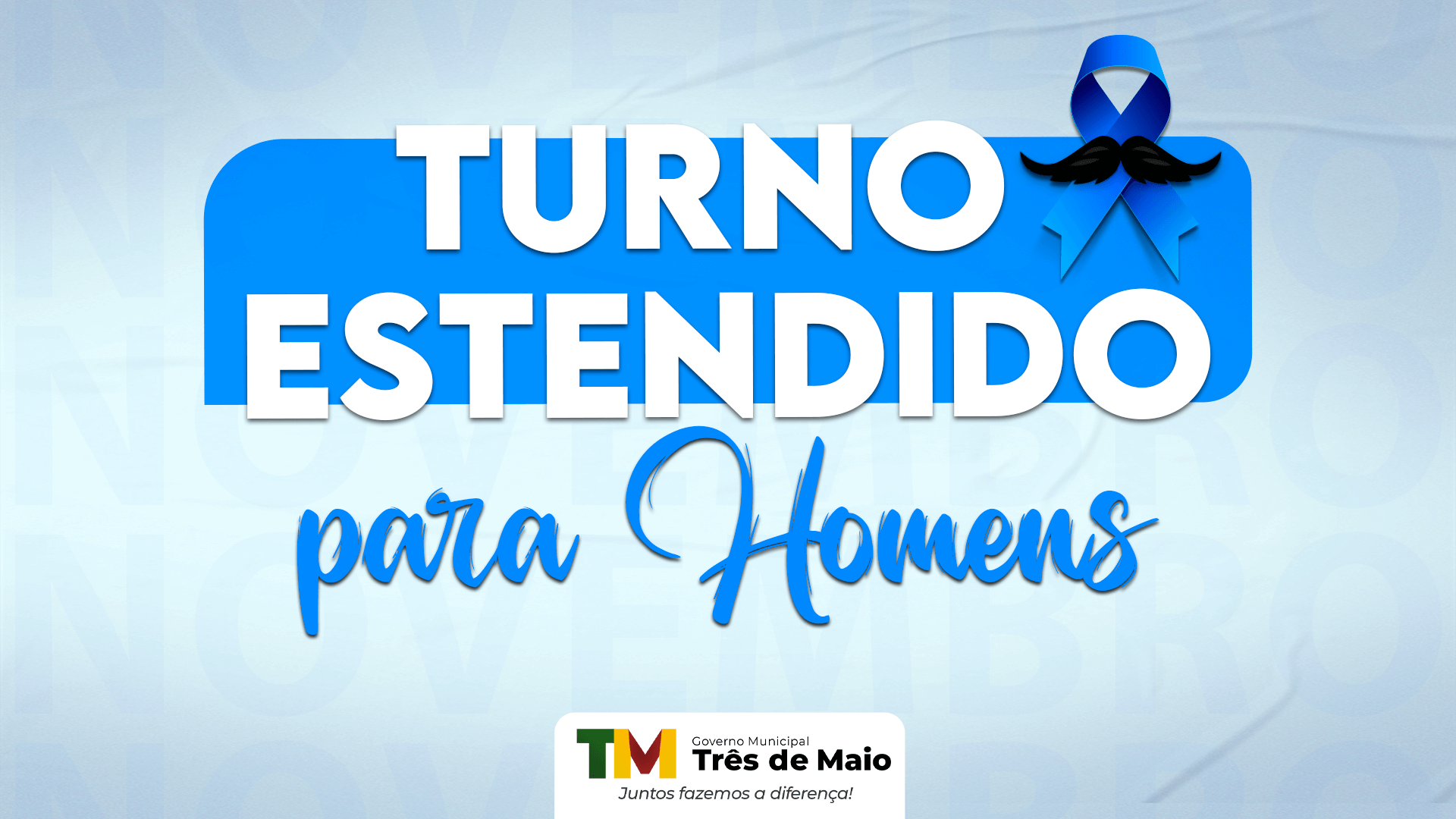 <p>OCORRE NESTE M&Ecirc;S O TURNO ESTENDIDO ALUSIVO AO NOVEMBRO AZUL</p>