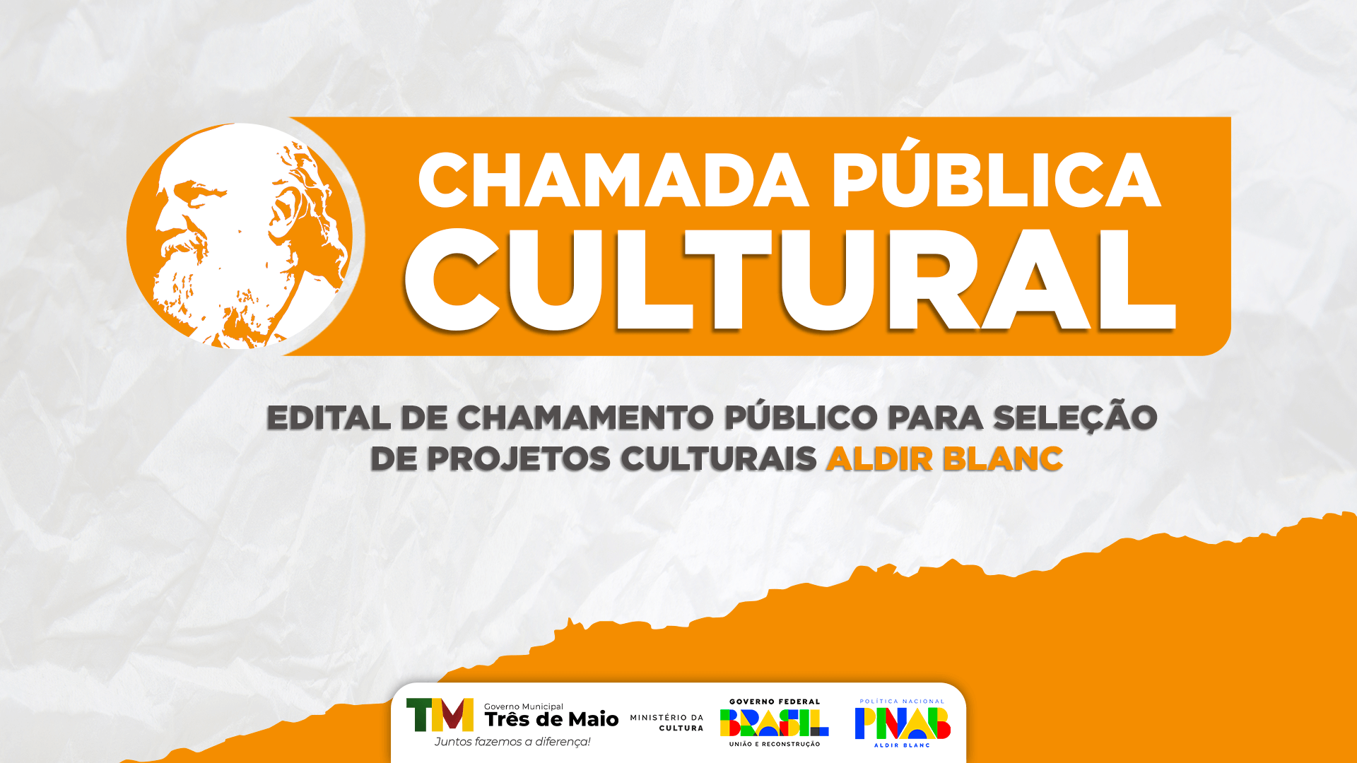 <p>EDITAL DE CHAMAMENTO P&Uacute;BLICO PARA SELE&Ccedil;&Atilde;O DE PROJETOS CULTURAIS</p>