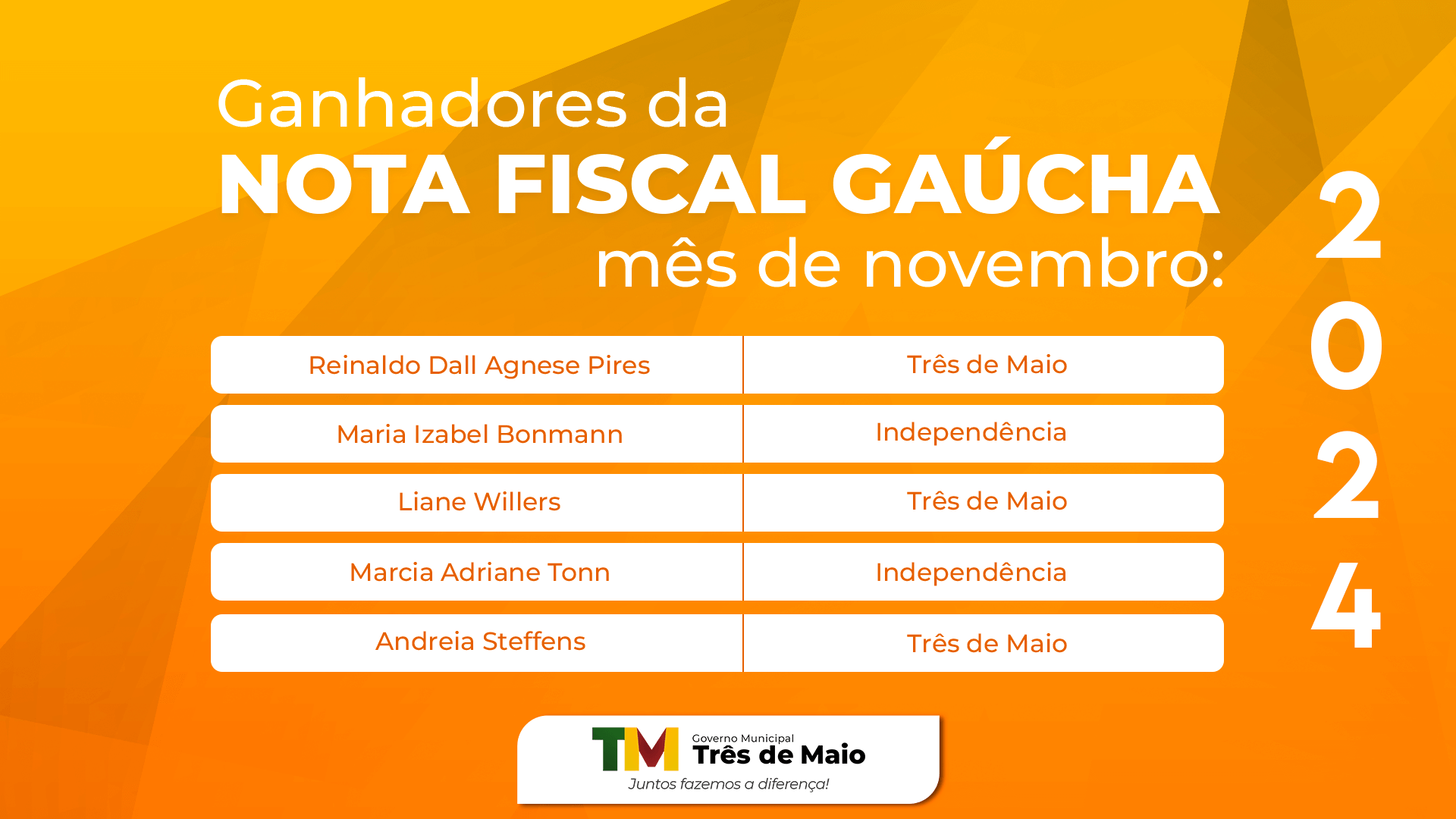 <p>NOTA FISCAL GA&Uacute;CHA REALIZA SORTEIO DO M&Ecirc;S DE NOVEMBRO</p>