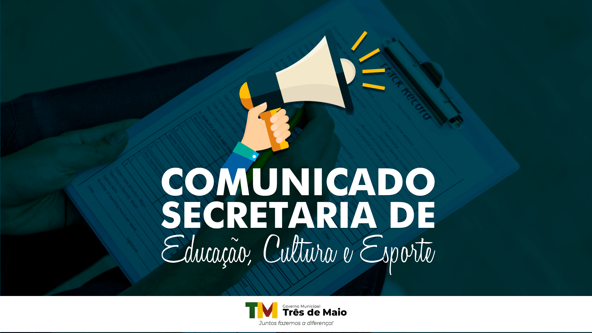 <p>COMUNICADO DA SECRETARIA DE EDUCA&Ccedil;&Atilde;O, CULTURA E ESPORTE</p>
