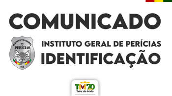 <p>COMUNICADO DO POSTO DE IDENTIFICA&Ccedil;&Atilde;O &ndash; IGP</p>