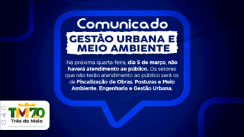 <p><strong>COMUNICADO DA SECRETARIA DE GEST&Atilde;O URBANA E MEIO AMBIENTE</strong></p>