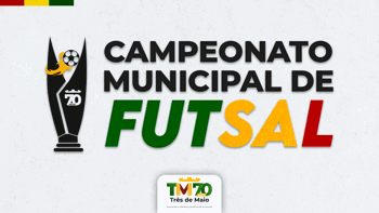 <p>CAMPEONATO MUNICIPAL DE FUTSAL 70 ANOS DE TR&Ecirc;S DE MAIO TEM IN&Iacute;CIO NESTA SEXTA-FEIRA</p>