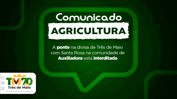 <p>COMUNICADO DA SECRETARIA DE AGRICULTURA<br /><br /></p>