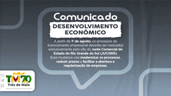 <p>LICENCIAMENTOS EMPRESARIAIS PASSAR&Atilde;O A SER FEITOS EXCLUSIVAMENTE VIA JUCISRS A PARTIR DE AGOSTO</p>