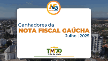 <p>NOTA FISCAL GA&Uacute;CHA REALIZA SORTEIO DO M&Ecirc;S DE JULHO</p>