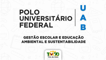 <p>INSCRI&Ccedil;&Otilde;ES ABERTAS PARA ESPECIALIZA&Ccedil;&Otilde;ES EM GEST&Atilde;O ESCOLAR E EDUCA&Ccedil;&Atilde;O AMBIENTAL E SUSTENTABILIDADE PELA UNIPAMPA NO POLO UNIVERSIT&Aacute;RIO FEDERAL DE TR&Ecirc;S DE MAIO</p>