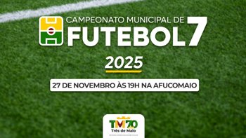 <p>CAMPEONATO MUNICIPAL DE FUTEBOL 7 2025 COME&Ccedil;A NESTA QUINTA-FEIRA</p>