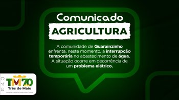 <p>INTERRUP&Ccedil;&Atilde;O TEMPOR&Aacute;RIA NO ABASTECIMENTO DE &Aacute;GUA EM QUARAINZINHO<br /><br /></p>